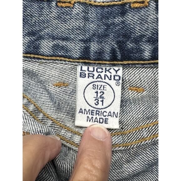 Lucky Brand Jeans Womens 12/31 Plain Jane Flare C Denim Dungarees American Made - Picture 7 of 16